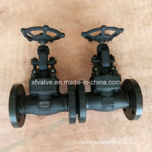 Pn40 geschmiedetem Kohlenstoffstahl A105 Flanschanschluss Ende Globe Valve